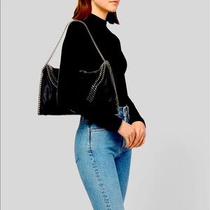 Stella McCartney Shaggy Deer Fold-Over Tote Bag